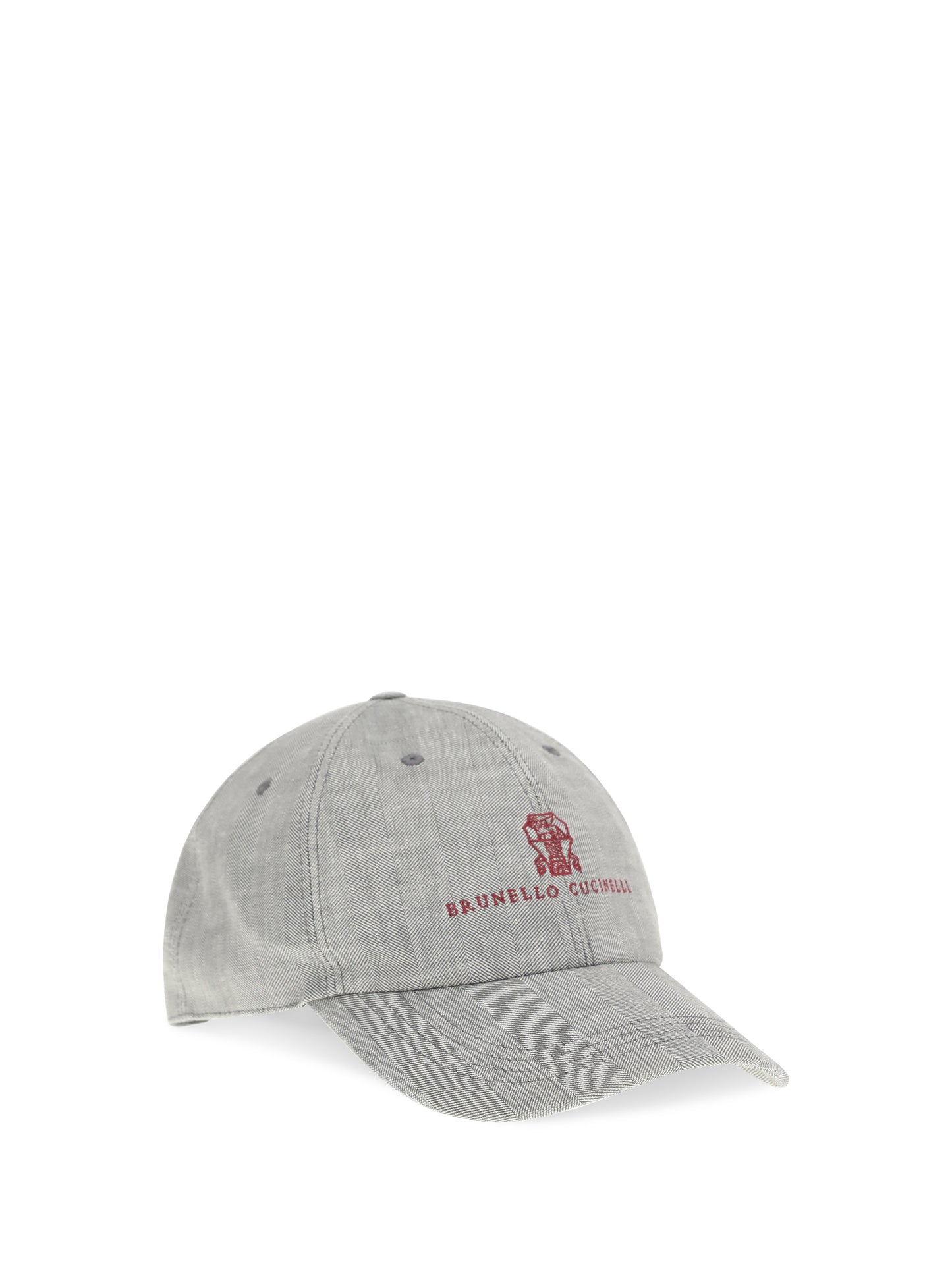 BRUNELLO CUCINELLI Baseball Cap in linen and virgin wool
