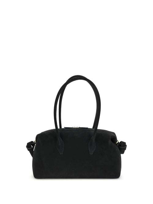 Yuzefi Brioche Shoulder Duffle Bag - Black