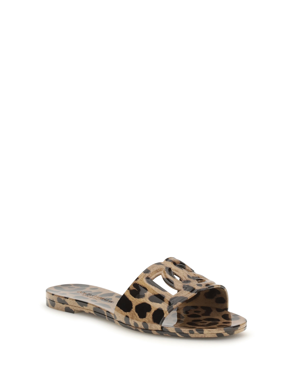 Dolce & Gabbana Rubber Sandals with leopard print - Leo New