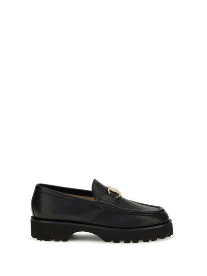 Valentino Garavani VLogo Signature leather Loafers - Black