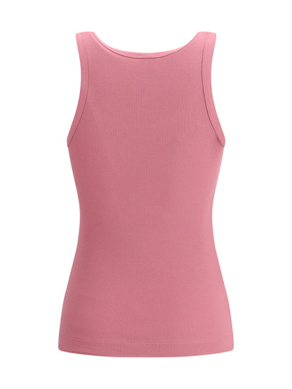 PINKO Ribbed tank Top with Love Birds logo