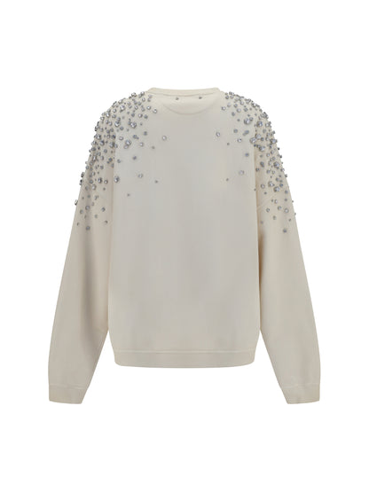 Golden Goose Embellished Sweatshirt - Heritage White