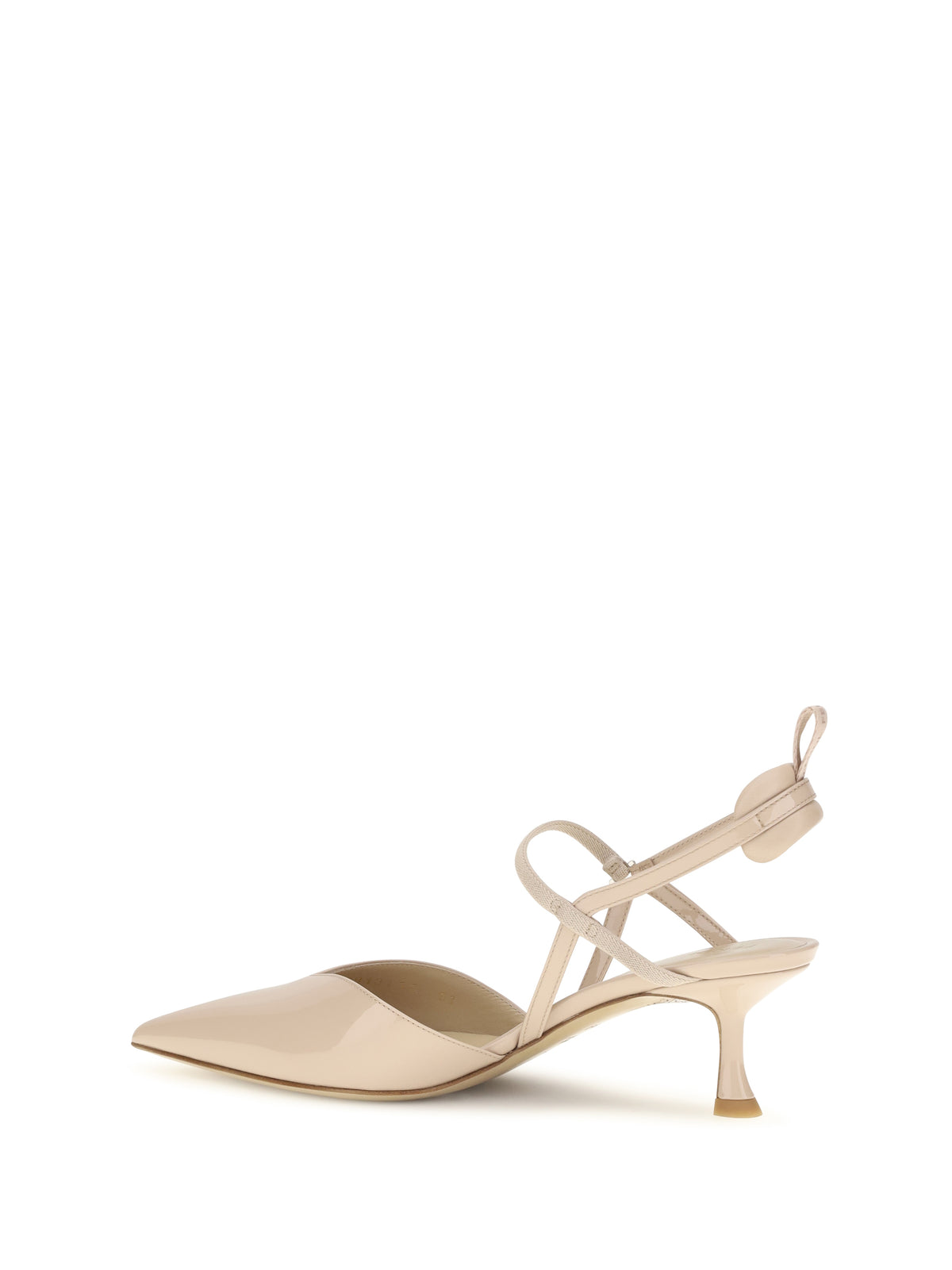 Fendi Patent leather Colibrì Slingback Pumps - Rose Nude
