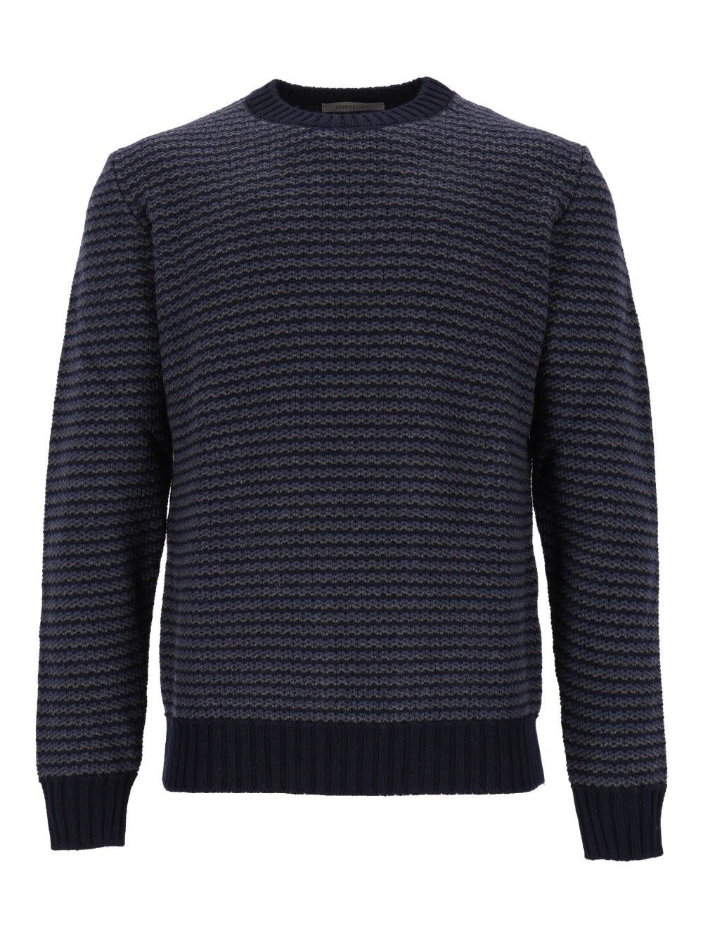 Corneliani Striped Sweater - Blue