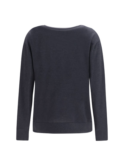 Toteme V-neck cashmere-blend Sweater - Charcoal Melange