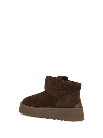 Pinko Martina 08 suede Boots - Moro