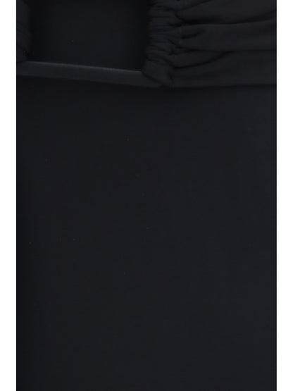AlaïA Belted jersey Dress - Noir Alaia