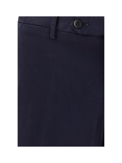 PT Torino Cotton Pants - Blue Notte