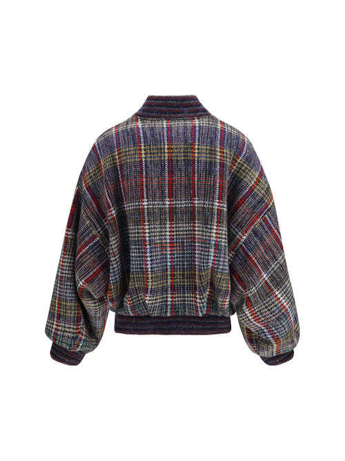 Missoni Caperdoni check wool Bomber - Multired/Yell/ Purple