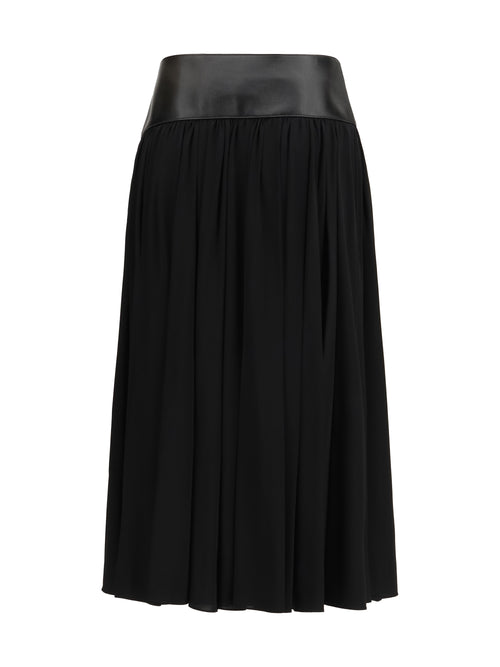 AlaïA Skirt with leather belt - Noir Alaia