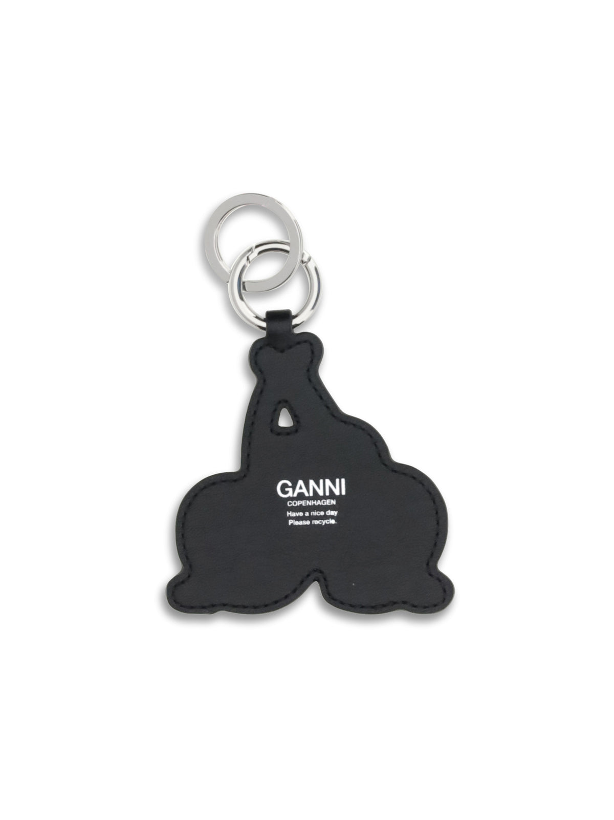 Ganni Cherry Keyring - Black