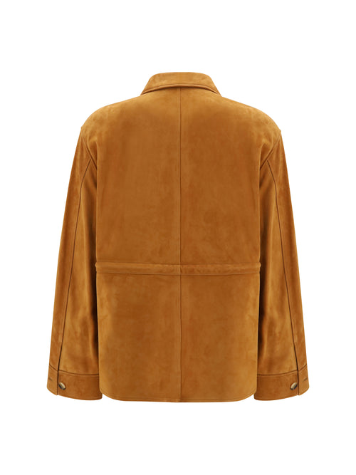 Loewe Suede goat leather workwear Jacket - Tan