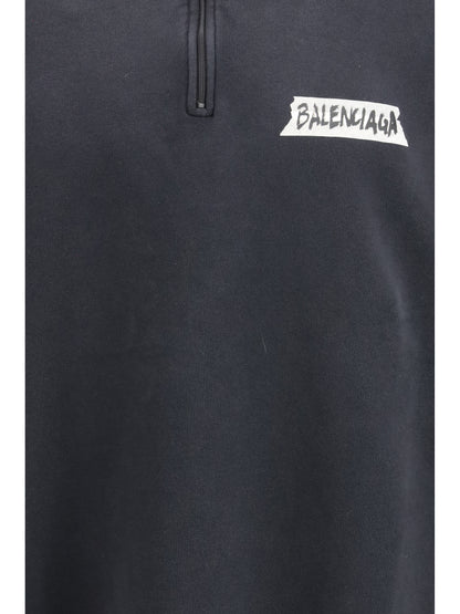 BALENCIAGA Distressed zipped Sweatshirt