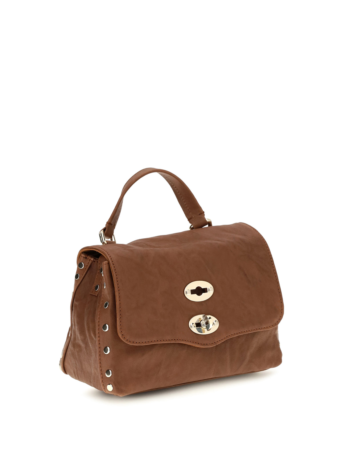 Zanellato Postina Officina suede Top Handle Bag - Brown Valle Del Casentino