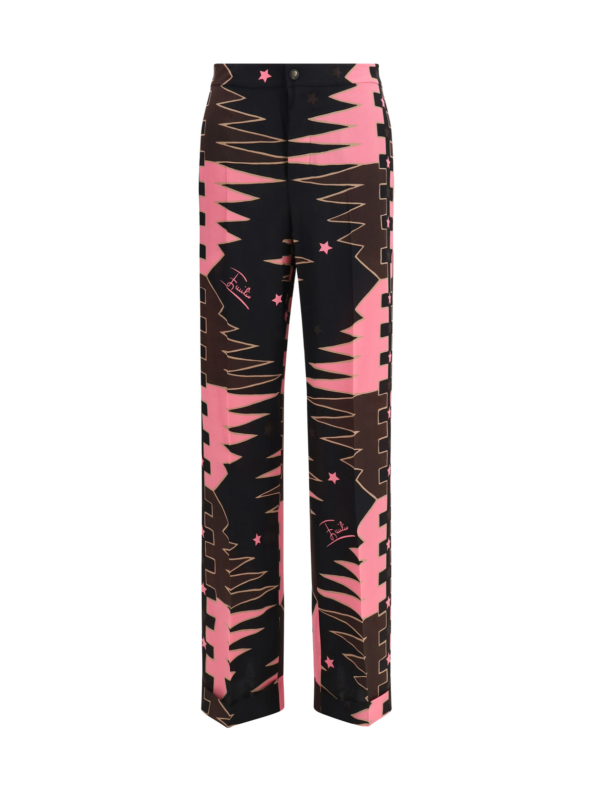 Pucci Crêpe de Chine Pants - Brown Coral