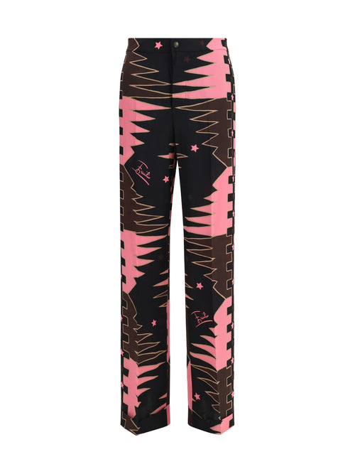 Pucci Crêpe de Chine Pants - Brown Coral