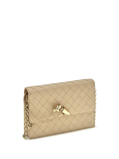 Bottega Veneta Andiamo Pouch on Chain - Shore-Muse Brass