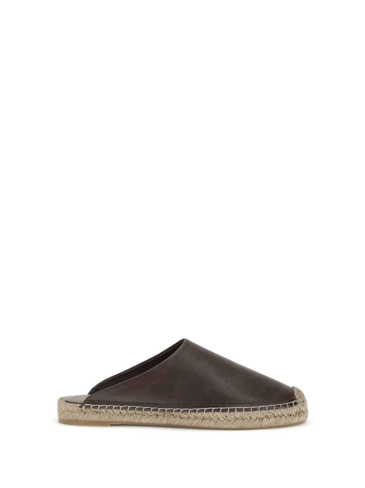 BRUNELLO CUCINELLI Leather Espadrilles Mules