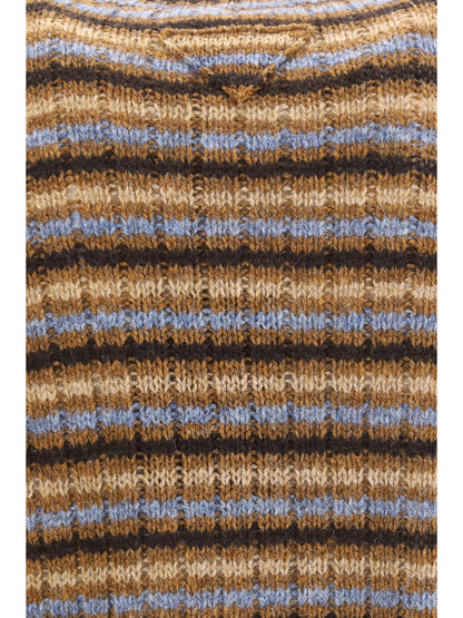 Prada Wool crewneck Sweater - Rust