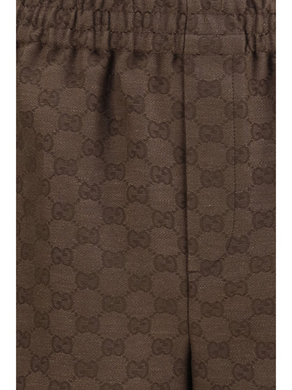 GUCCI GG fabric Shorts in a linen blend
