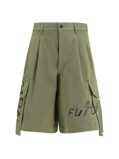 COMME DES GARÇONS SHIRT Cargo Shorts with print