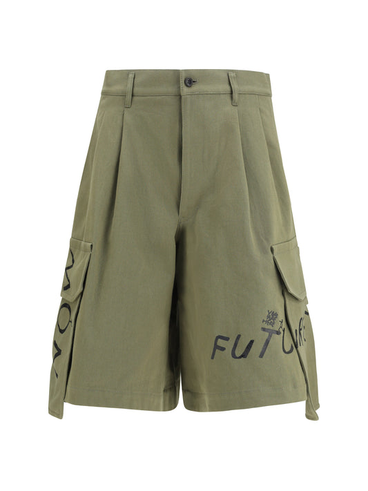 COMME DES GARÇONS SHIRT Cargo Shorts with print