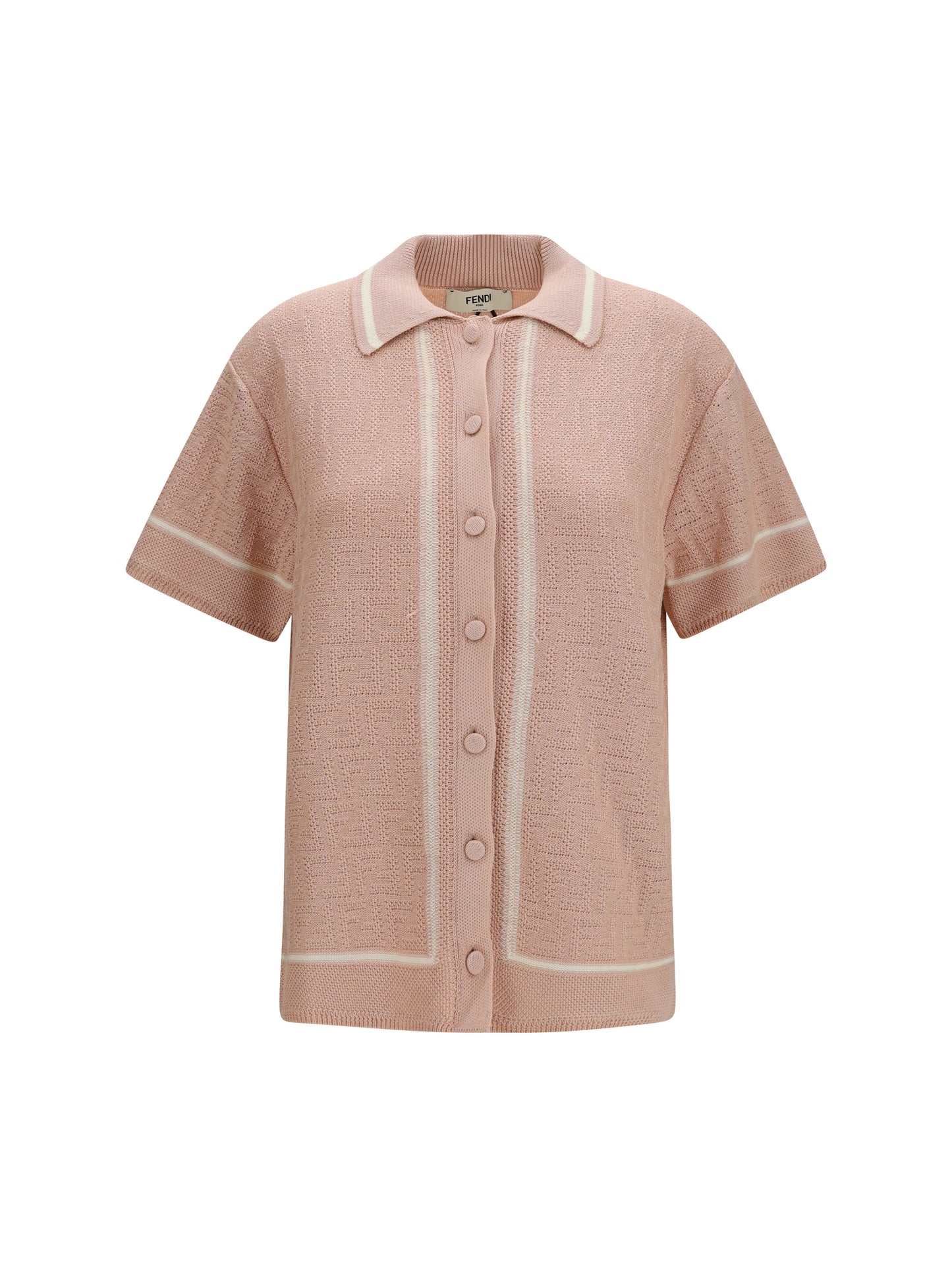 FENDI FF all-over crochet Shirt