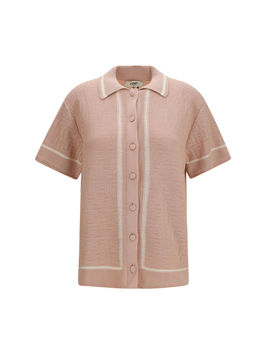 FENDI FF all-over crochet Shirt