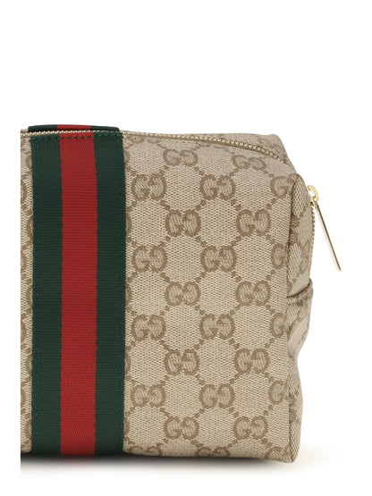GUCCI Medium Beauty Case with Web stripe