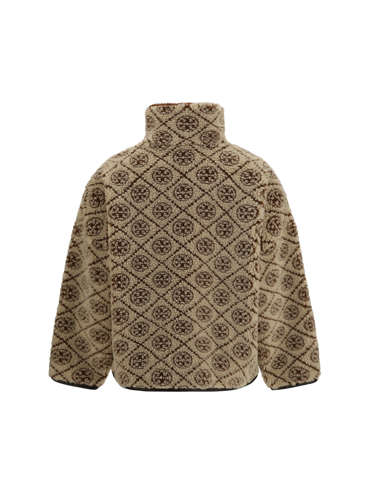 Tory Burch T Monogram Fleece Jacket - Oatmeal