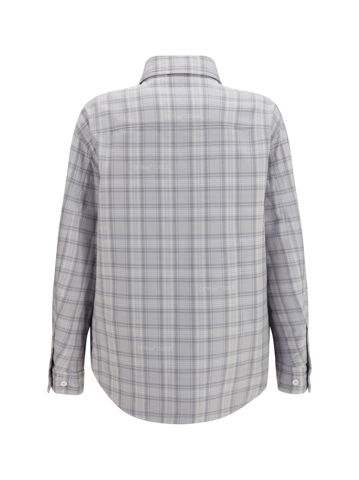 Off-White Padded flannel Jacket - Light Gray