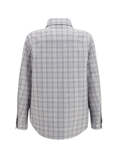 Off-White Padded flannel Jacket - Light Gray