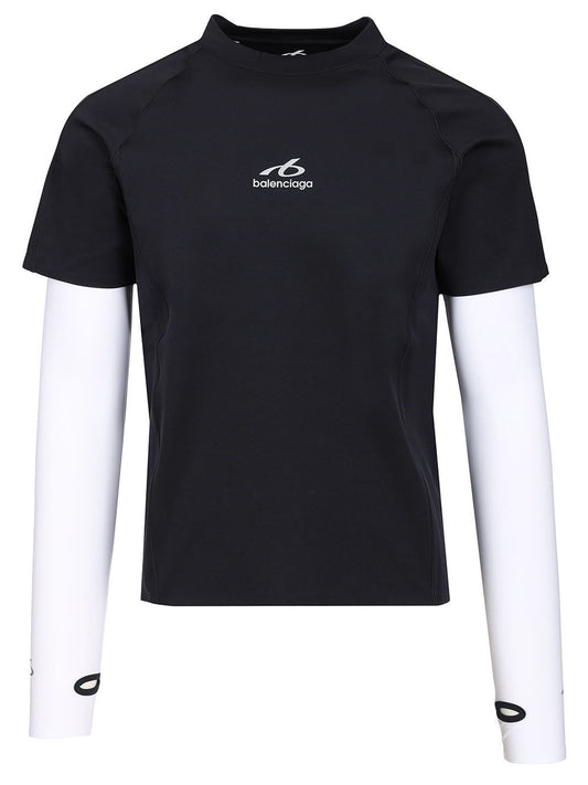 Balenciaga Techwear Long Sleeve T-Shirt - Blue