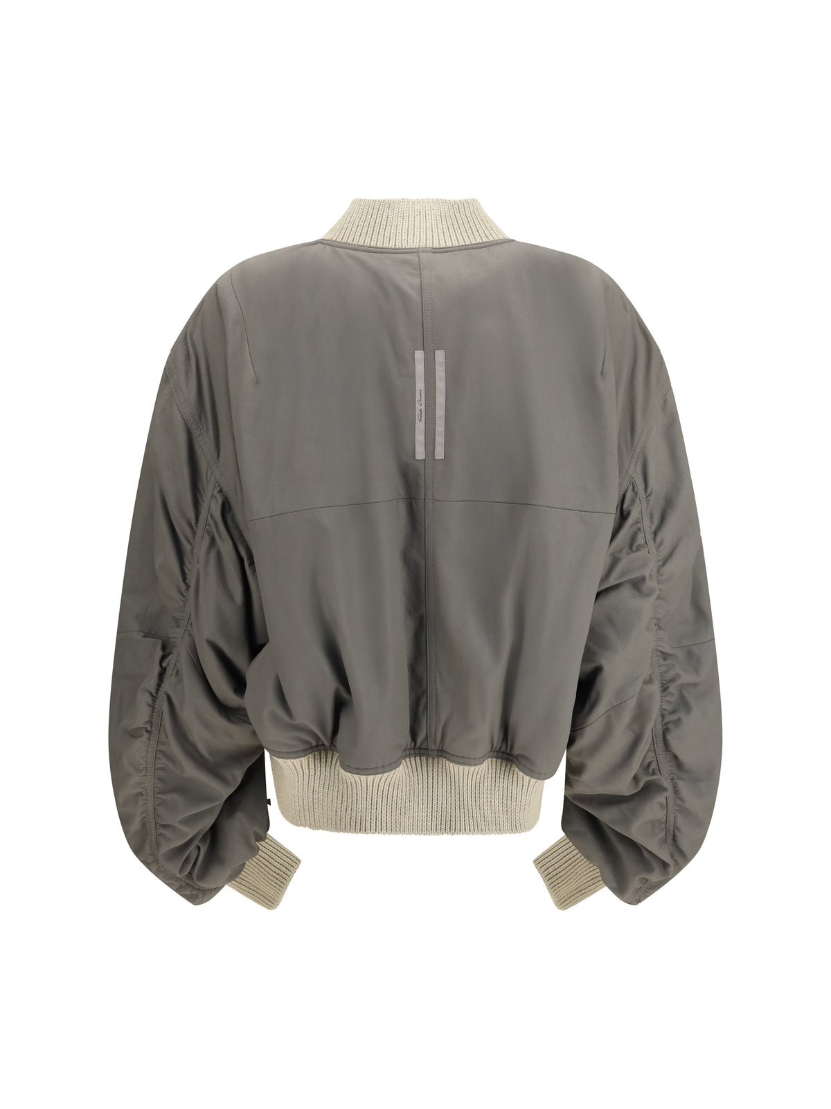 Rick Owens Secchia Flight Bomber in lamb leather - Sand/Euca