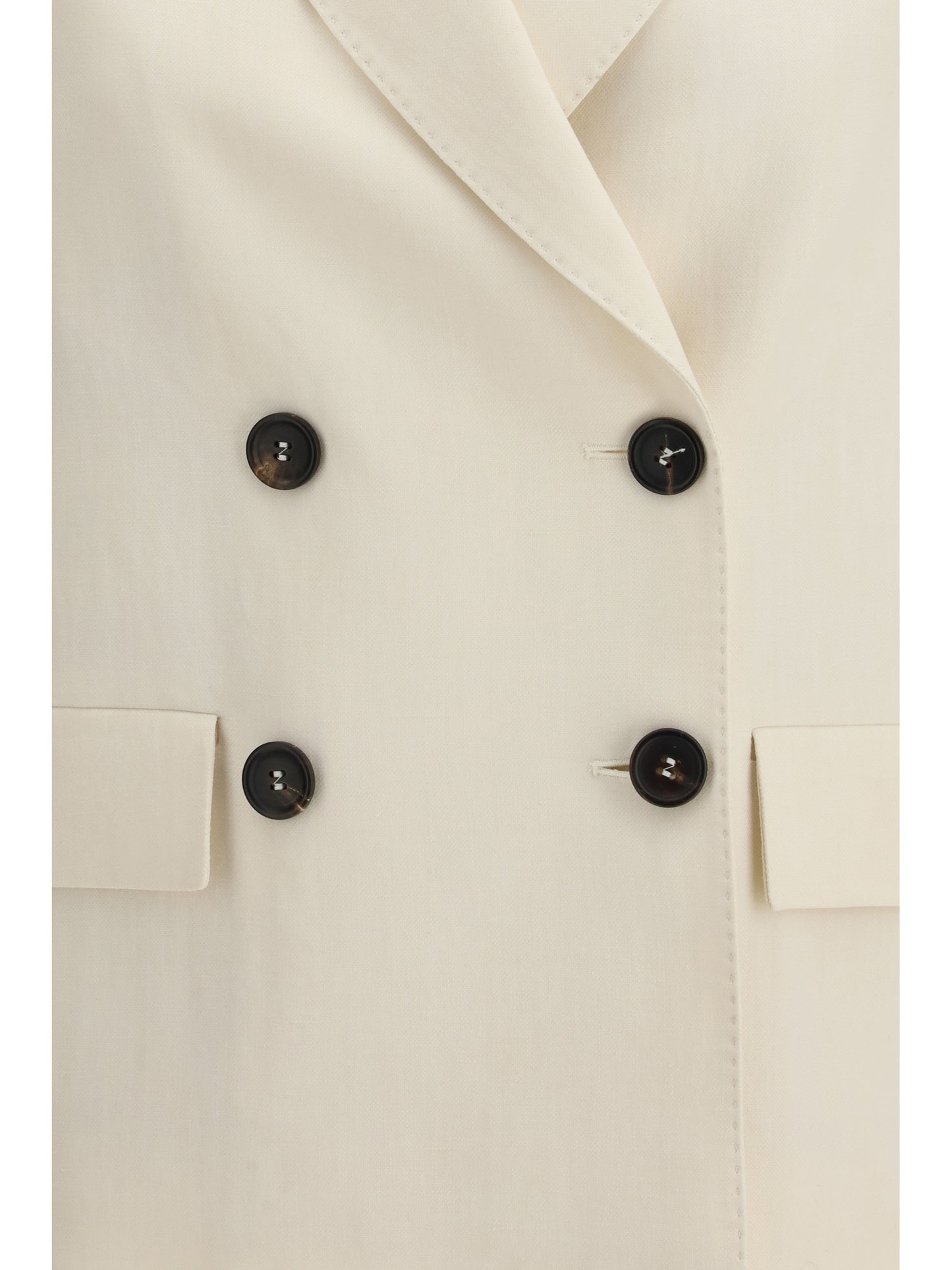 BRUNELLO CUCINELLI Fluid twill Jacket in viscose and linen with monile