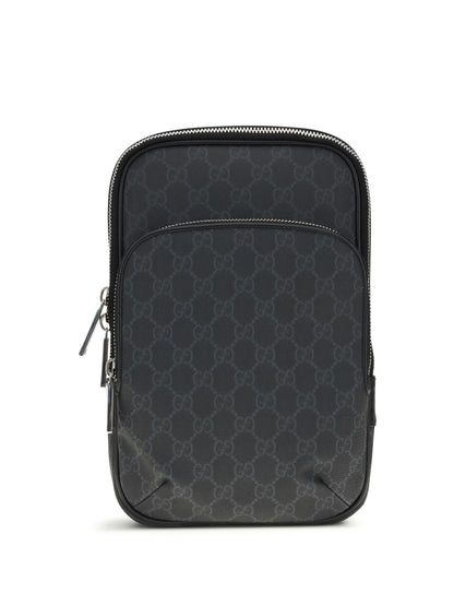 Gucci GG Supreme Shoulder Bag - Black/Black/Brb/Blk