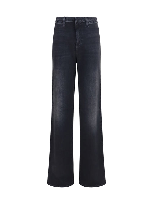 Gucci Stretch cotton Jeans with Web stripe - Black