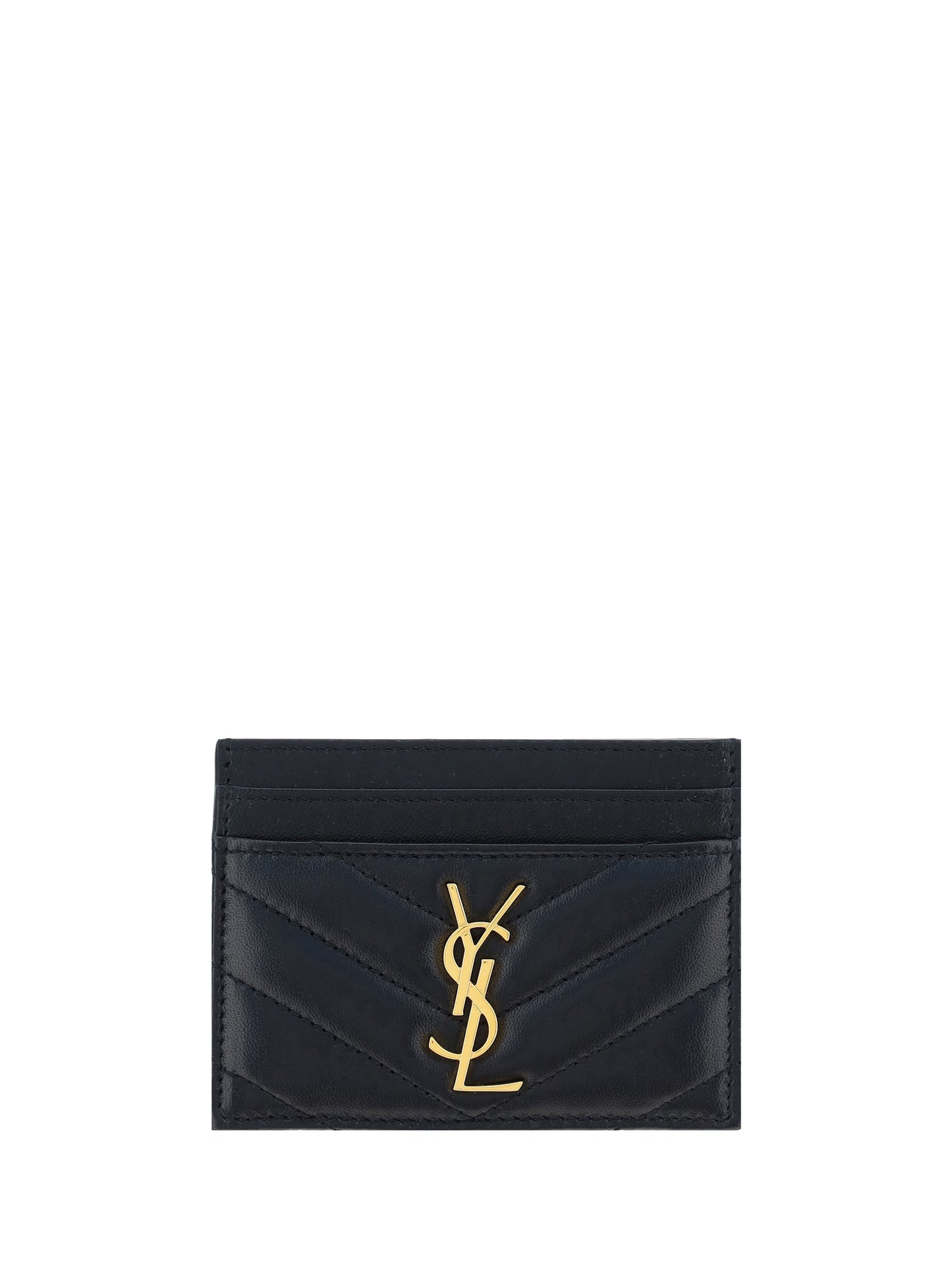 SAINT LAURENT Lambskin Card Holder