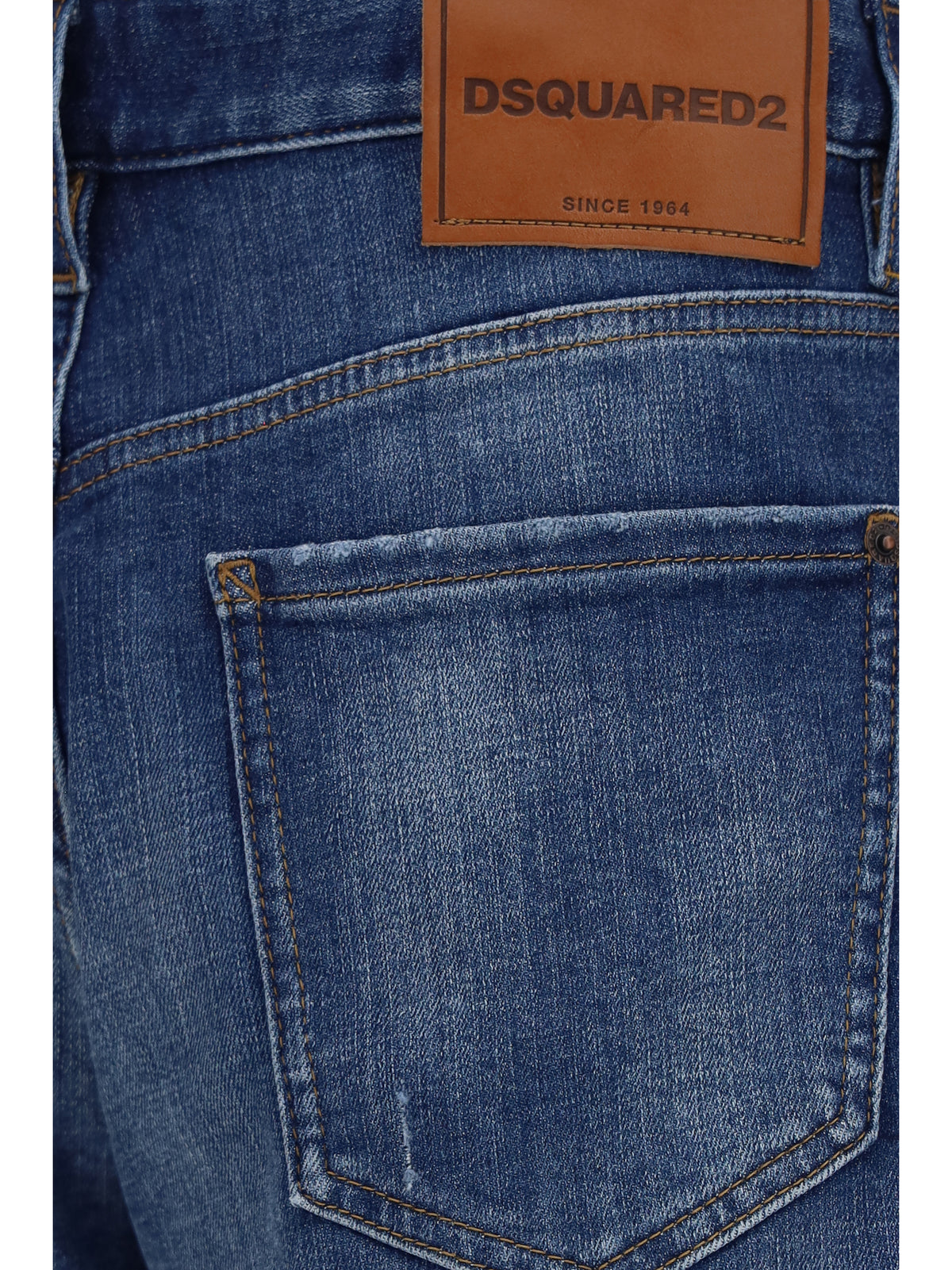 Dsquared2 Marine Short Denim Bermuda Shorts - Navy Blue