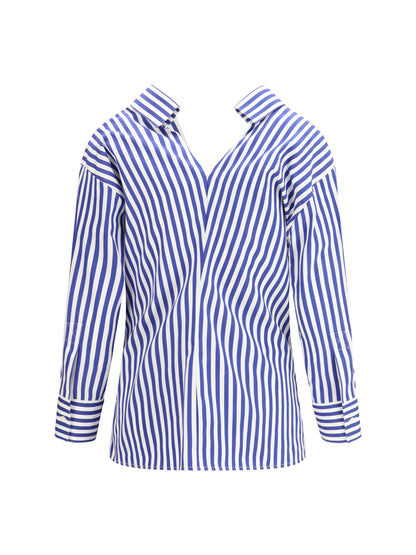 Givenchy Open cotton Shirt - Electric Blue/White