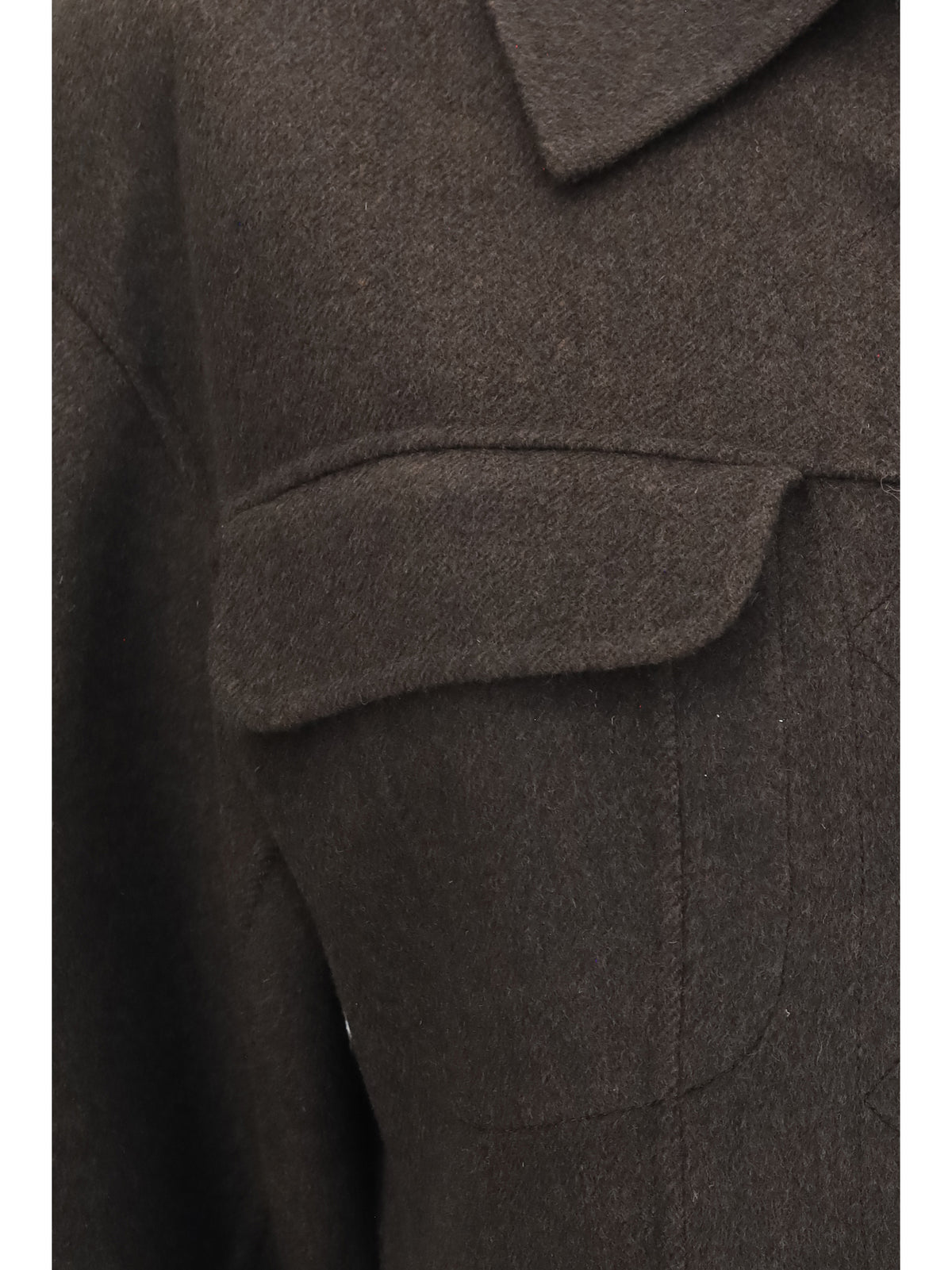 Max Mara Sportmax Calcio Jacket in virgin wool - Cioccolato