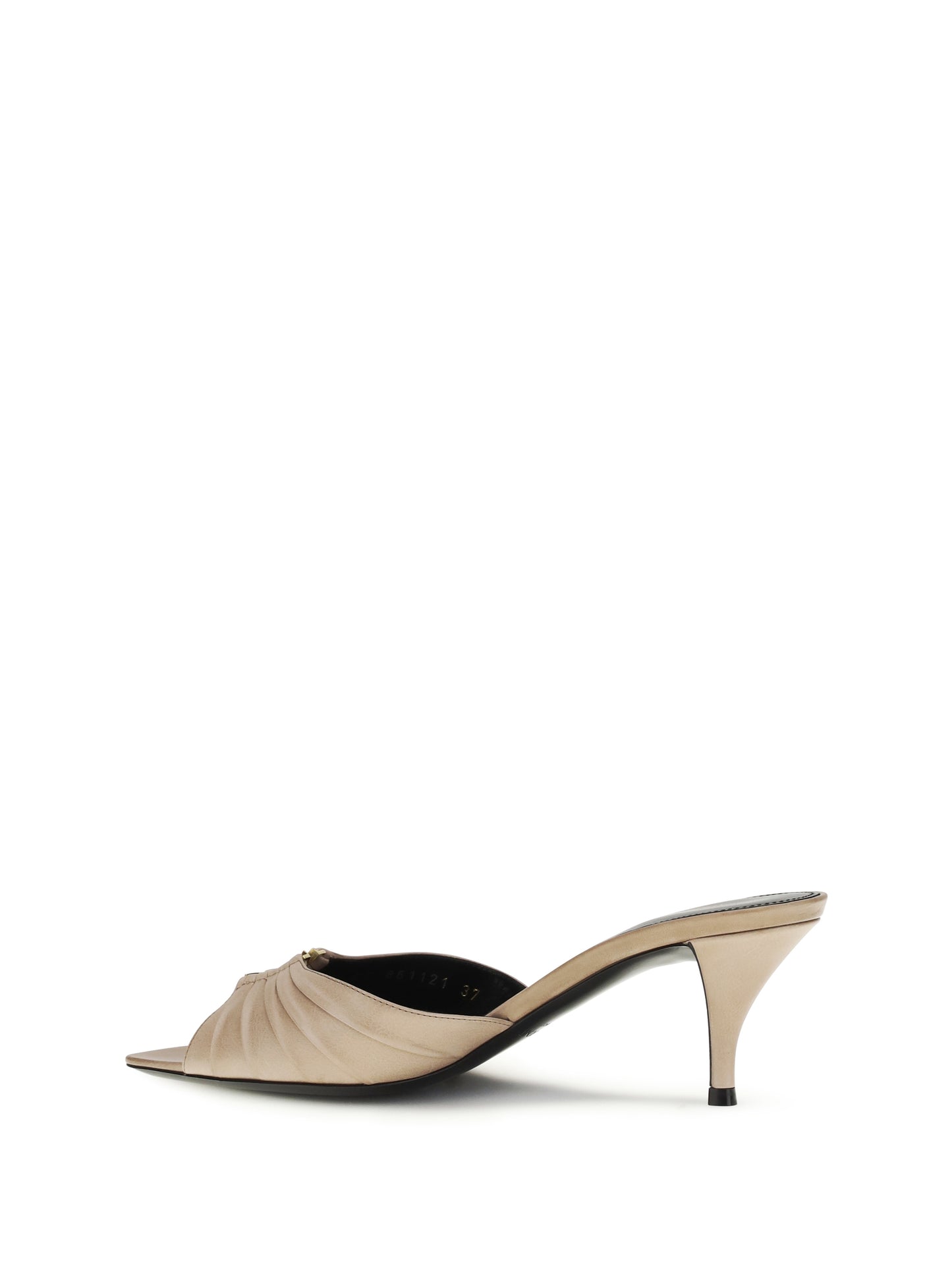 SAINT LAURENT Leather Babylone Mules