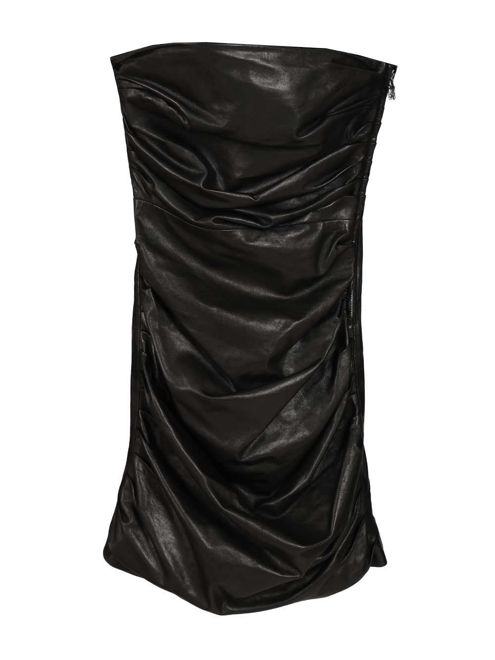 Amiri Mini Leather Dress - Black