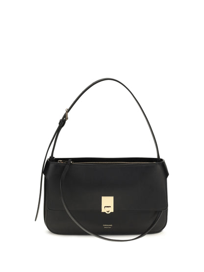 Ferragamo Mini Cara Shoulder Bag - Black
