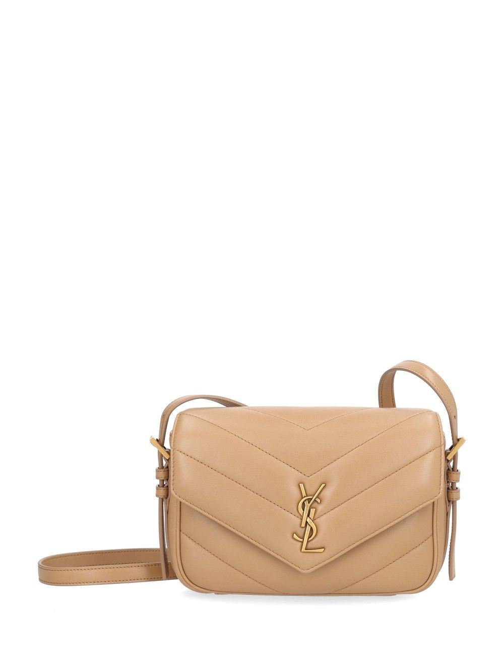 Saint Laurent "Loulou Toy" Shoulder Bag - Beige