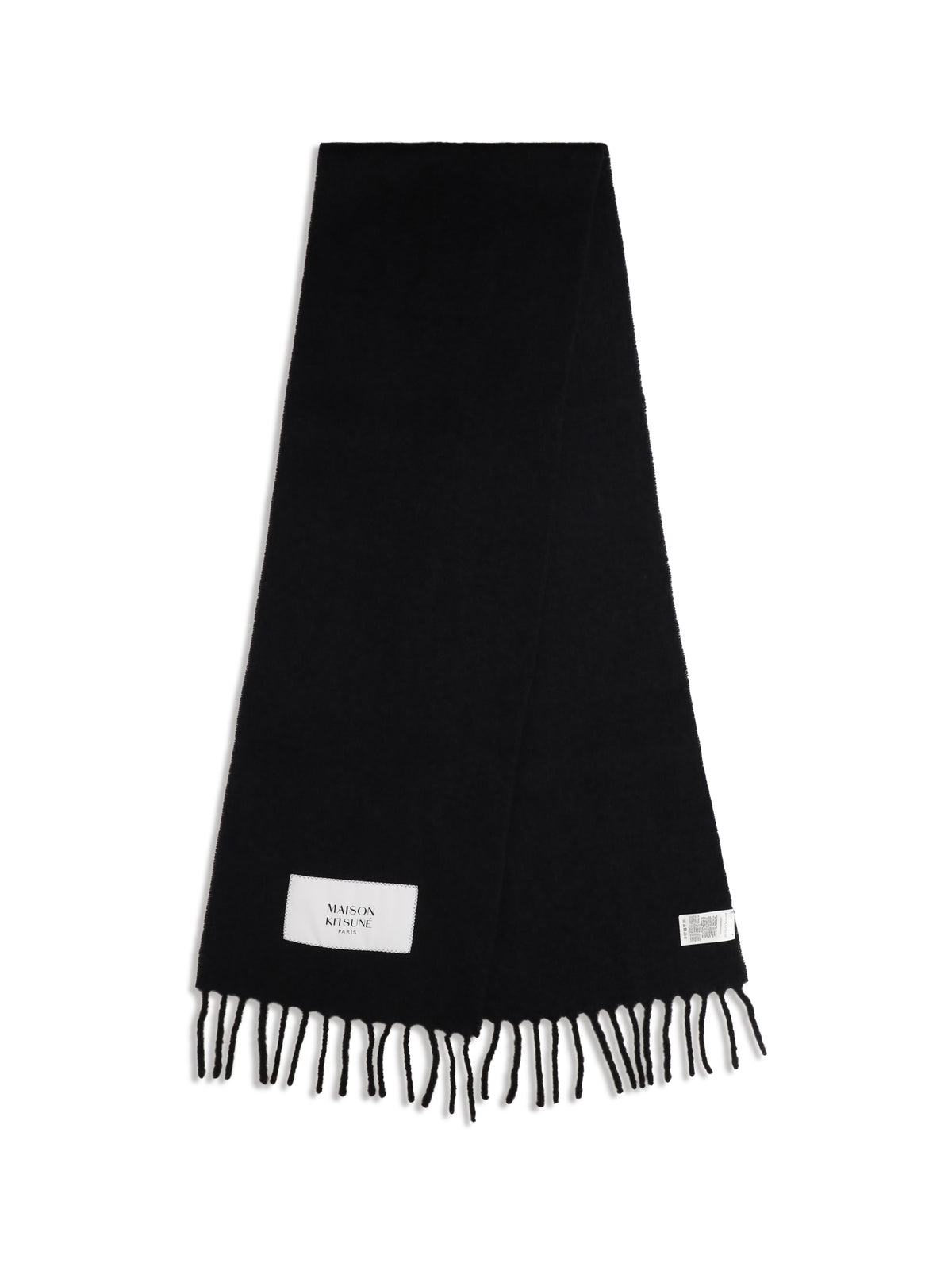 Maison Kitsuné Baby alpaca Scarf - Black