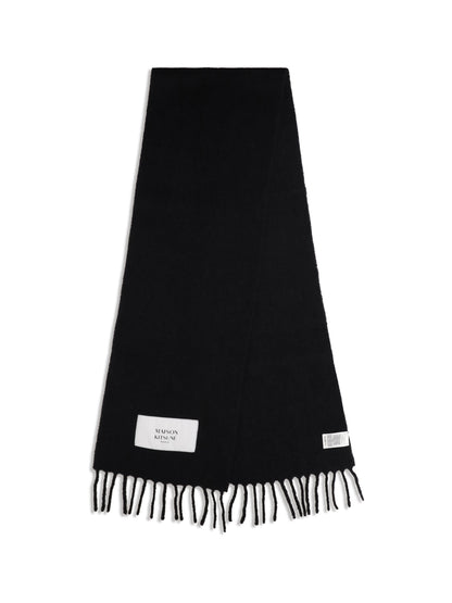 Maison Kitsuné Baby alpaca Scarf - Black