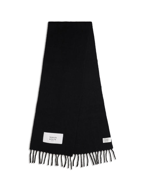 Maison Kitsuné Baby alpaca Scarf - Black