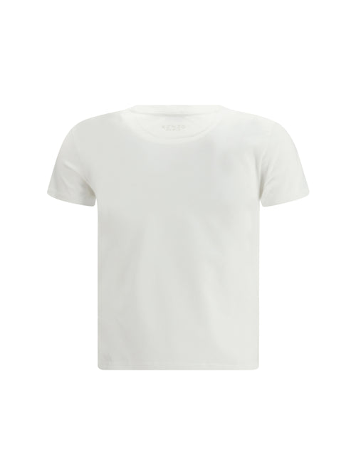 Kenzo Cotton T-shirt with the embroidered “Wild Tiger” - Off White