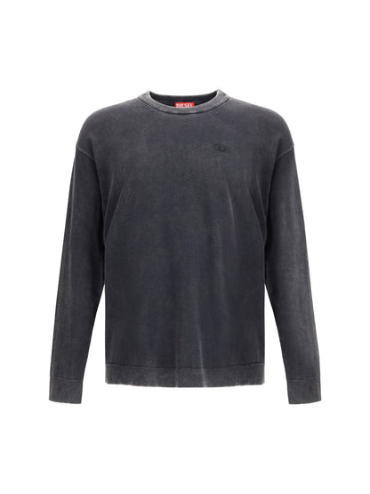 DIESEL Acid-wash crew-neck Sweatshirt